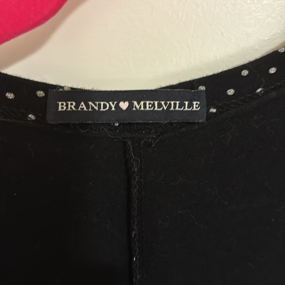 Brandy Melville Polka Dot Wrap Dress - Picture 5 of 7